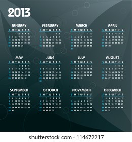 2013 Calendar.
