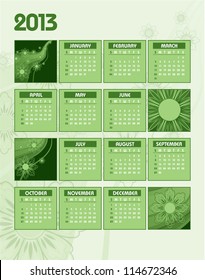 2013 Calendar.
