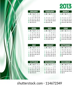 2013 Calendar.