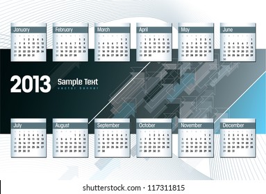 2013 Calendar.