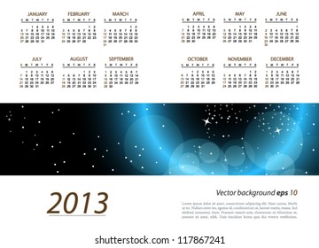 2013 calendar