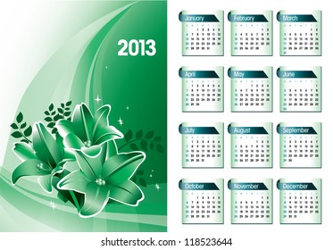 2013 Calendar.