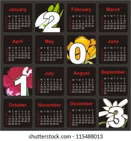 2013 Calendar set