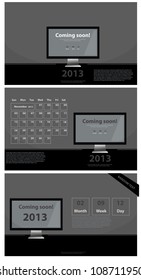 2013 (calendar and templates) vector