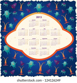 2013 Calendar Ufo Stock Vector (Royalty Free) 124126249 | Shutterstock