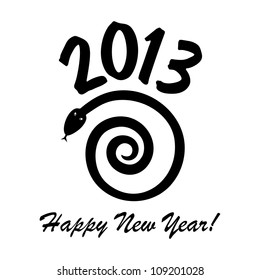 2013 Chinese Year of the Snake. Vector Illustration