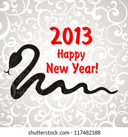 2013 Chinese Year of the Snake. Vector Illustration