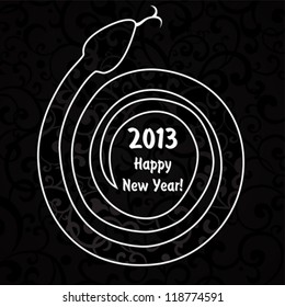 2013 Chinese Year of the Snake. Vector Illustration