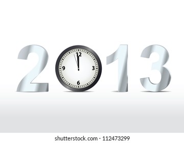 2013 countdown. Vector illustration