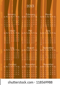 2013 forest Calendar