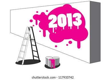 2013 graphic design - abstract background