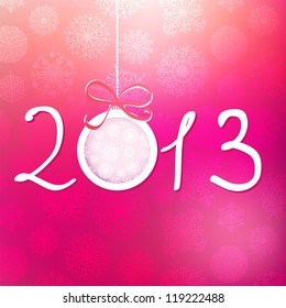 2013 Happy New Year background. + EPS8 vector file