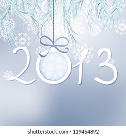 2013 Happy New Year background. + EPS8 vector file