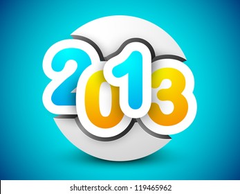 2013 Frohes neues Jahr. EPS10.