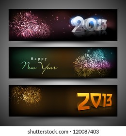 2013 Happy New Year. EPS 10.
