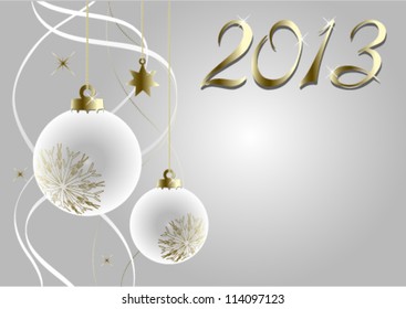 2013 Happy New Year greeting card or background.