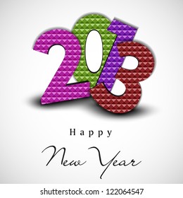 2013 Happy New Year greeting card. EPS 10.