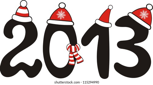 2013 happy new year vector illustration