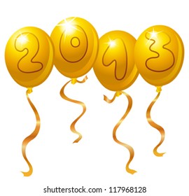 2013 New Year balloons
