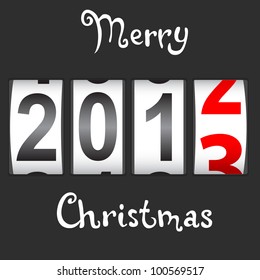 2013 New Year counter, vector.