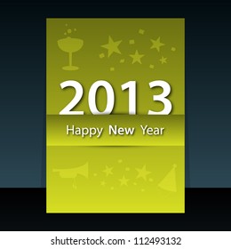 2013 New Year flyer or cover design