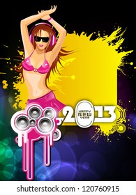 2013 New Year Party Background. EPS 10.