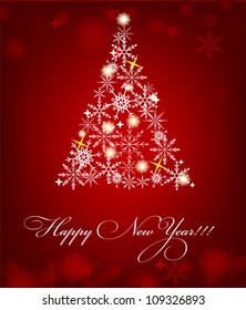 2013 New Year postcard. Vector illustration