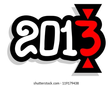 2013 new year sticker