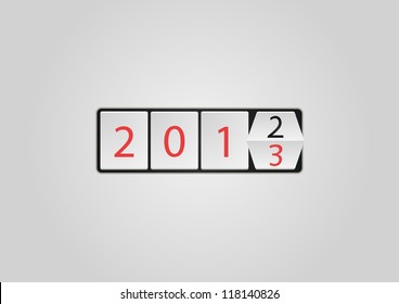 2013 ticker vector illustration