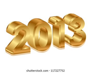 2013 - vector gold icon