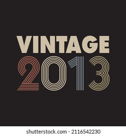2013 vector vintage retro t shirt design 