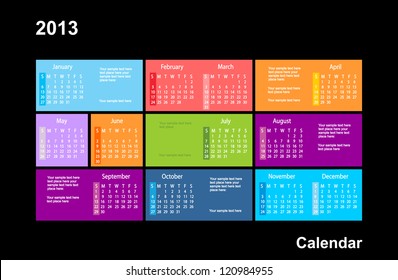 2013 year calendar