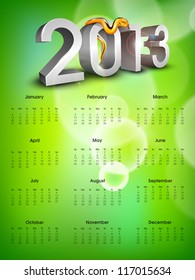 2013 year calender. EPS 10.