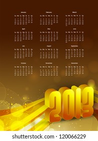 2013 year calender. EPS 10.