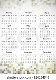 2013 year calender. EPS 10.