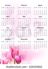 2013 year calender. EPS 10.