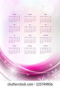 2013 year calender. EPS 10.