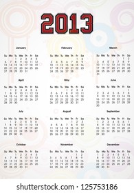 Calandre de 2013. EPS 10.
