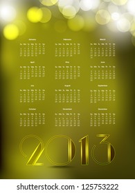Calandre de 2013. EPS 10.