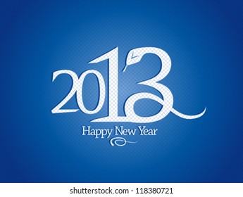 2013 year design template with snake.