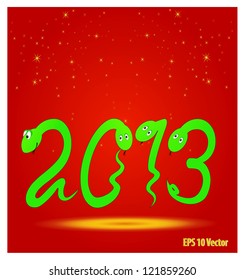 2013 year design template with snake