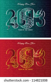 2013 YEAR OF THE SNAKE Happy New Year