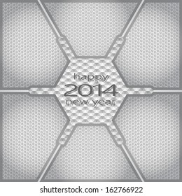 2014 against the background of technological textures