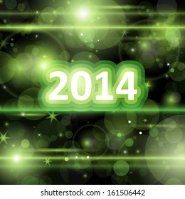 2014 Background - Vector Illustration, Graphic Design Useful For Your Design