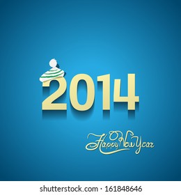 2014 Background - Vector Illustration, Graphic Design Useful For Your Design 