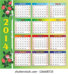 2014 calendar