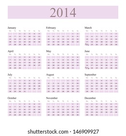 2014 Calendar