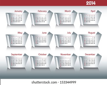 2014 Calendar. 