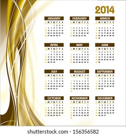 2014 Calendar.