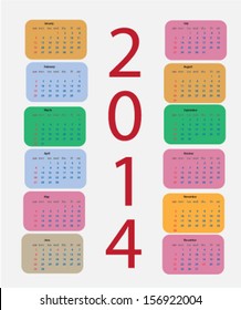 2014 calendar